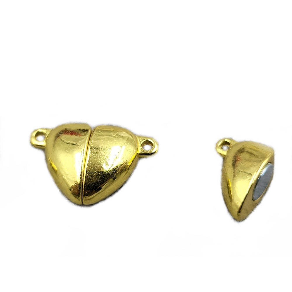 

Застежка Finding Замочек магнитный сердце Золотистый 11 mm x 16 mm