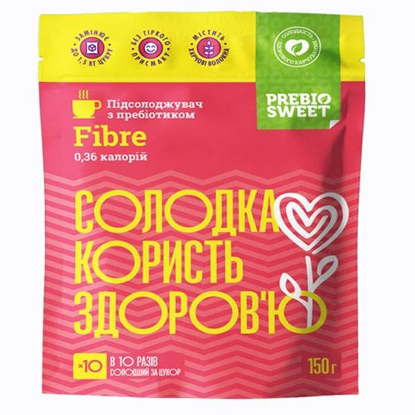 

Столовий підсолоджувач PrebioSweet Файбер 150 г