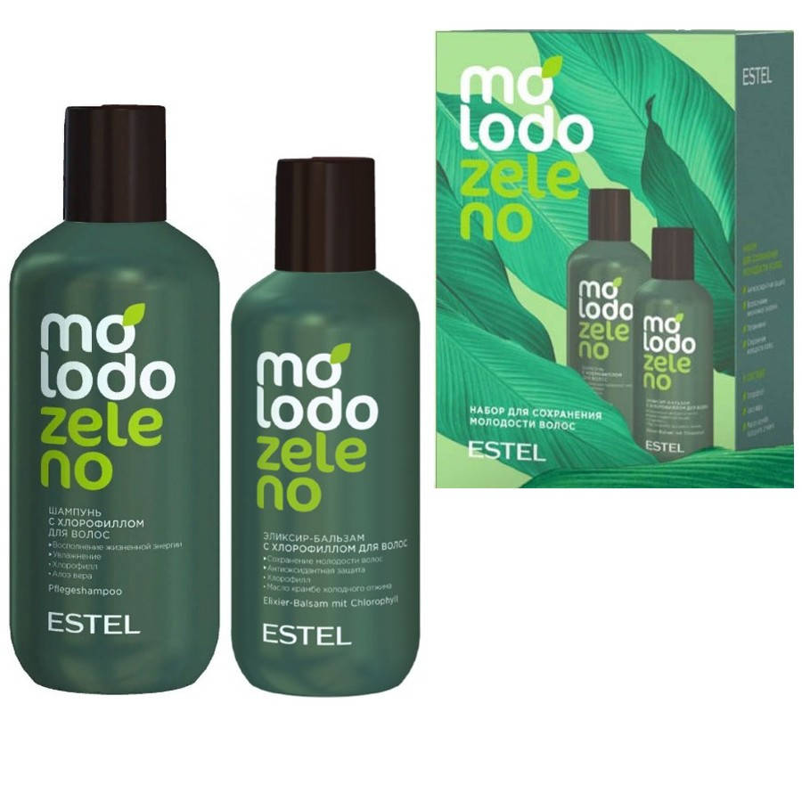 

Набор для волос Molodo Zeleno Estel Professional (шампунь, бальзам) 250/200 мл