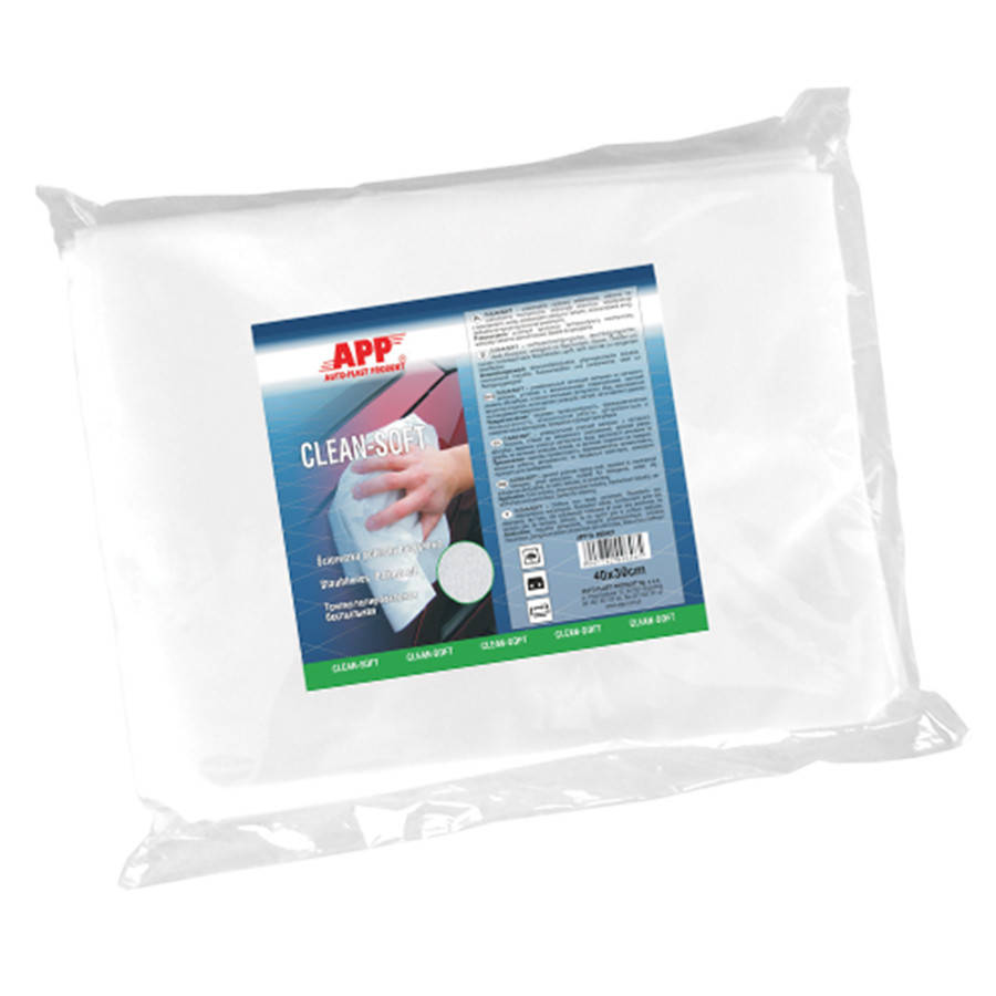 

Полировочные салфетки беспыльные "Clean Soft", APP, белый, 30x40cm, уп.-20шт, 090421