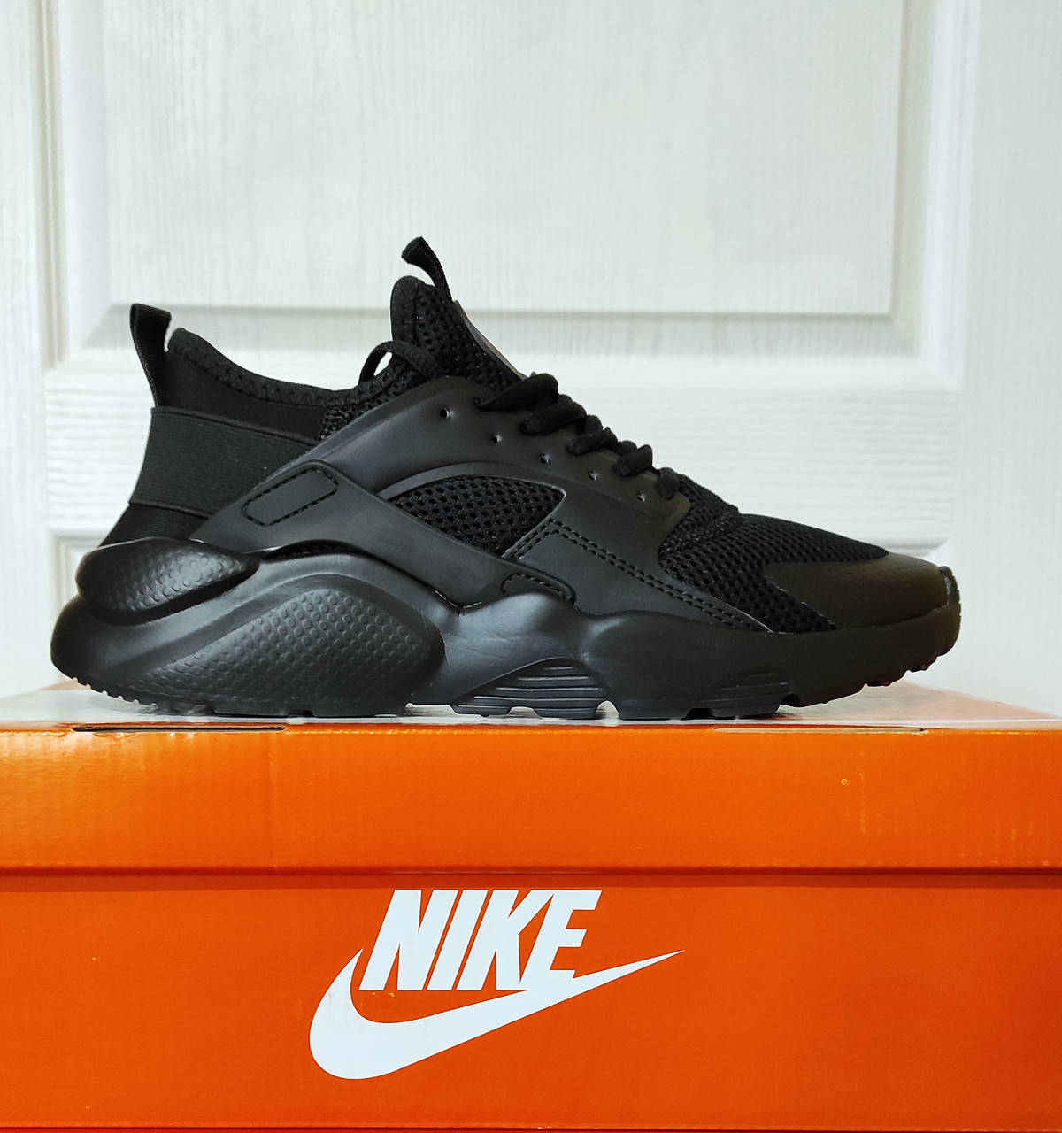 

(только 44 в наличии!) Мужские кроссовки в стиле Nike Huarache черные, Черный