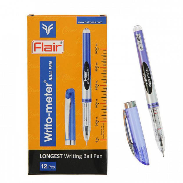 

Ручка шариковая FLAIR Writo-meter ball 10км синяя (26110)