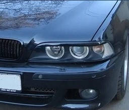 

Реснички для фар BMW 5 E39 1997-2003, Черный