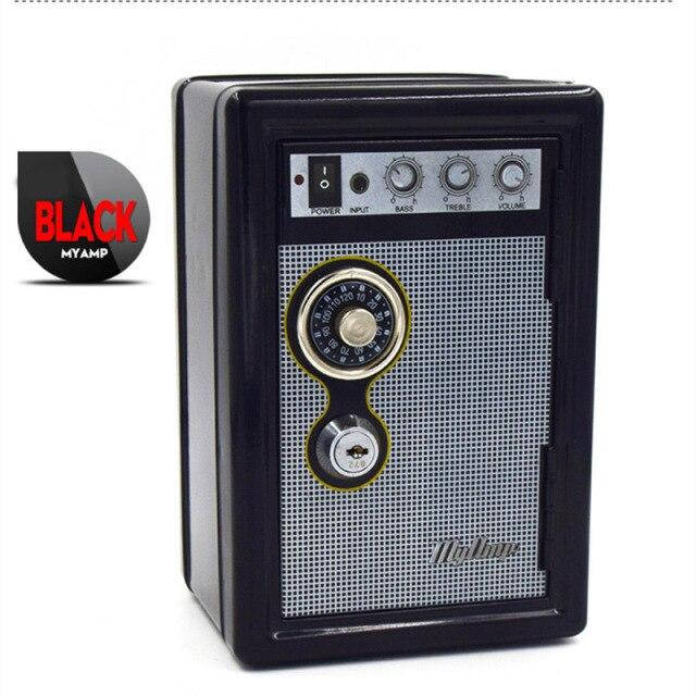 

Копилка Металлический Сейф Metal Safe Radio Радио, Черный