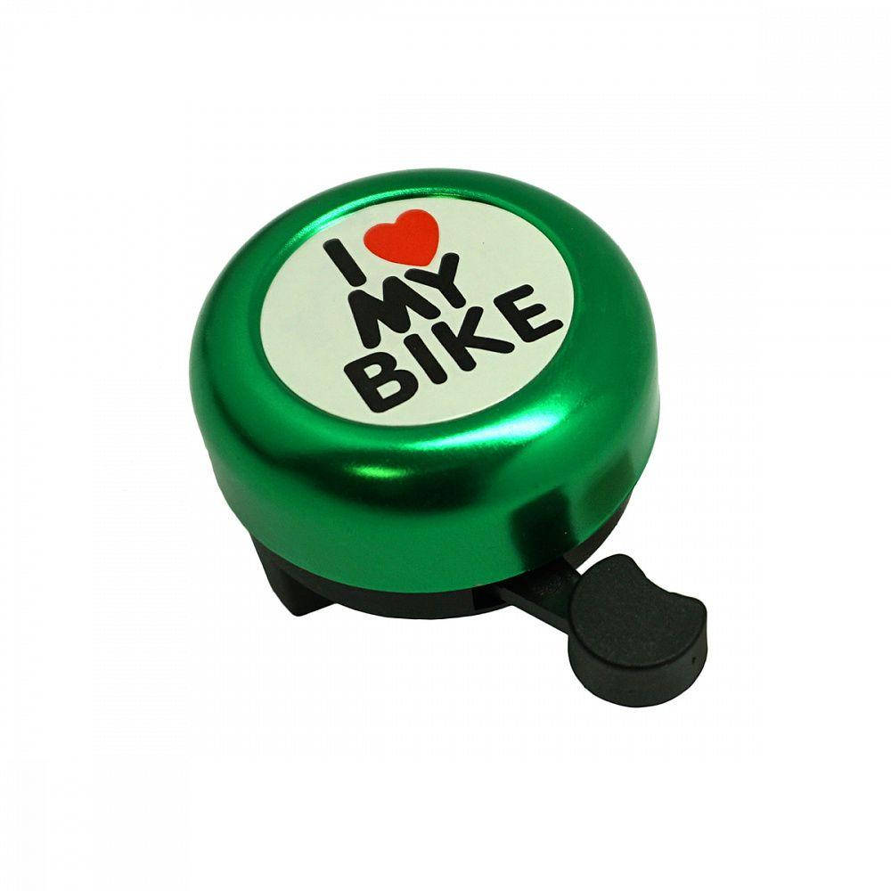 

Звонок DN BL-005 I love my bike, зеленый (BL-005-green)
