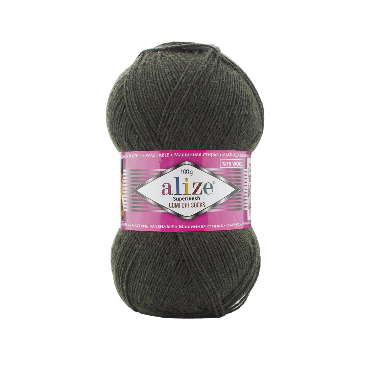 

Alize Superwash (Ализе Супервош) № 587 хаки (Пряжа, нитки для вязания)