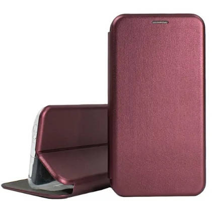 

Чехол-книжка для Xiaomi Poco X3 Pro Premium Винный ( Сяоми Поко Х3 Про )