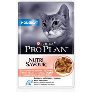 

Purina Pro Plan House Cat Salmon паучи кусочки в соусе для кошек с низкой активностью с лососем 85гр