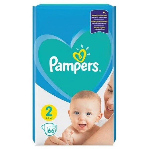 

Подгузники Pampers Active Baby-Dry 2 (4-8 кг), 66 шт