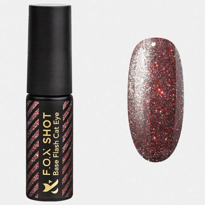 

Гель-лак F.O.X SHOT Base Flash Cat Eye №006, 5 мл