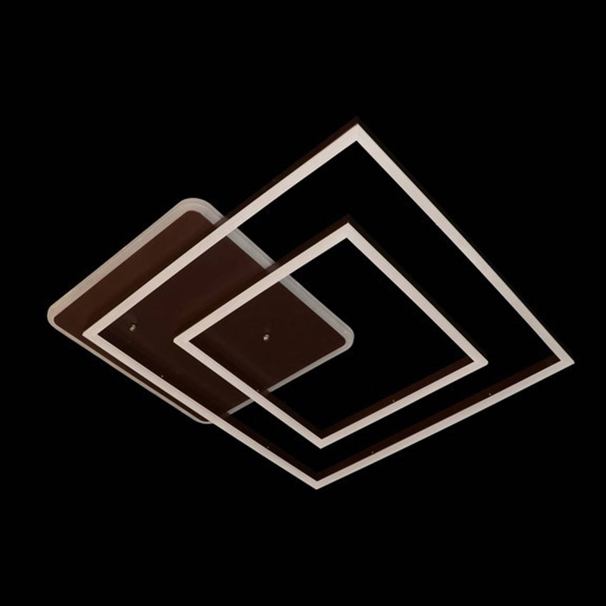 

Люстра светодиодная квадратная цвет коричневый 115W Линия солнца&2001-2B