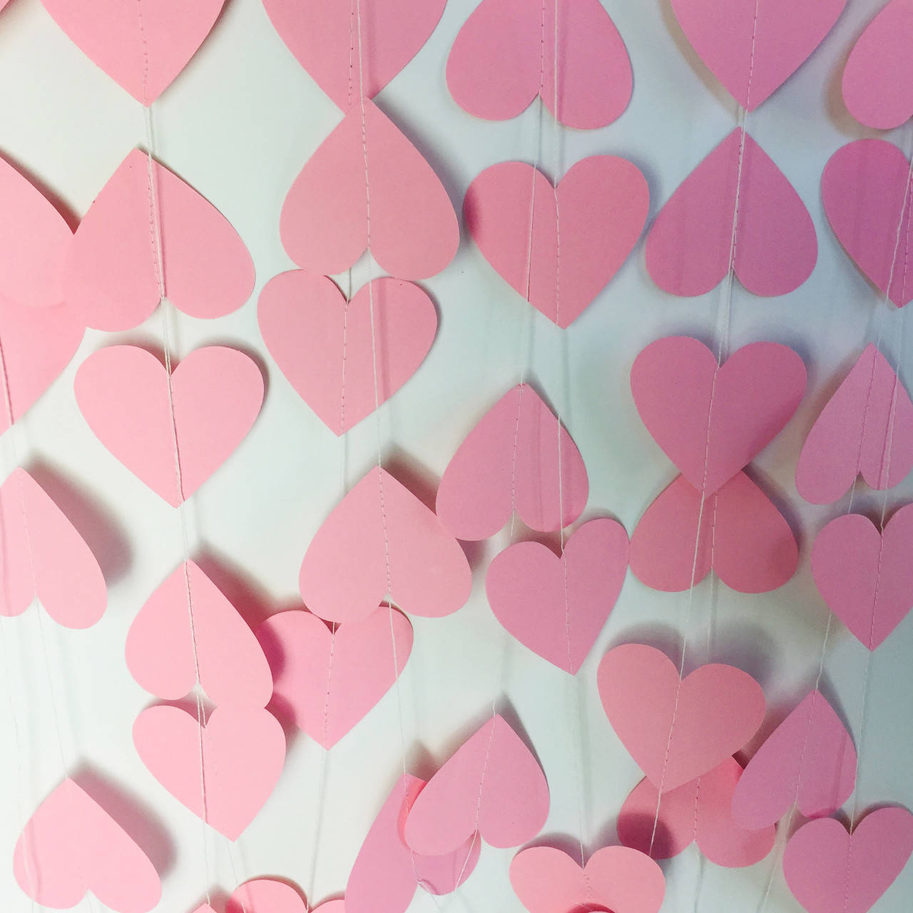 

Гирлянда из сердечек 2 метра нежно розовая