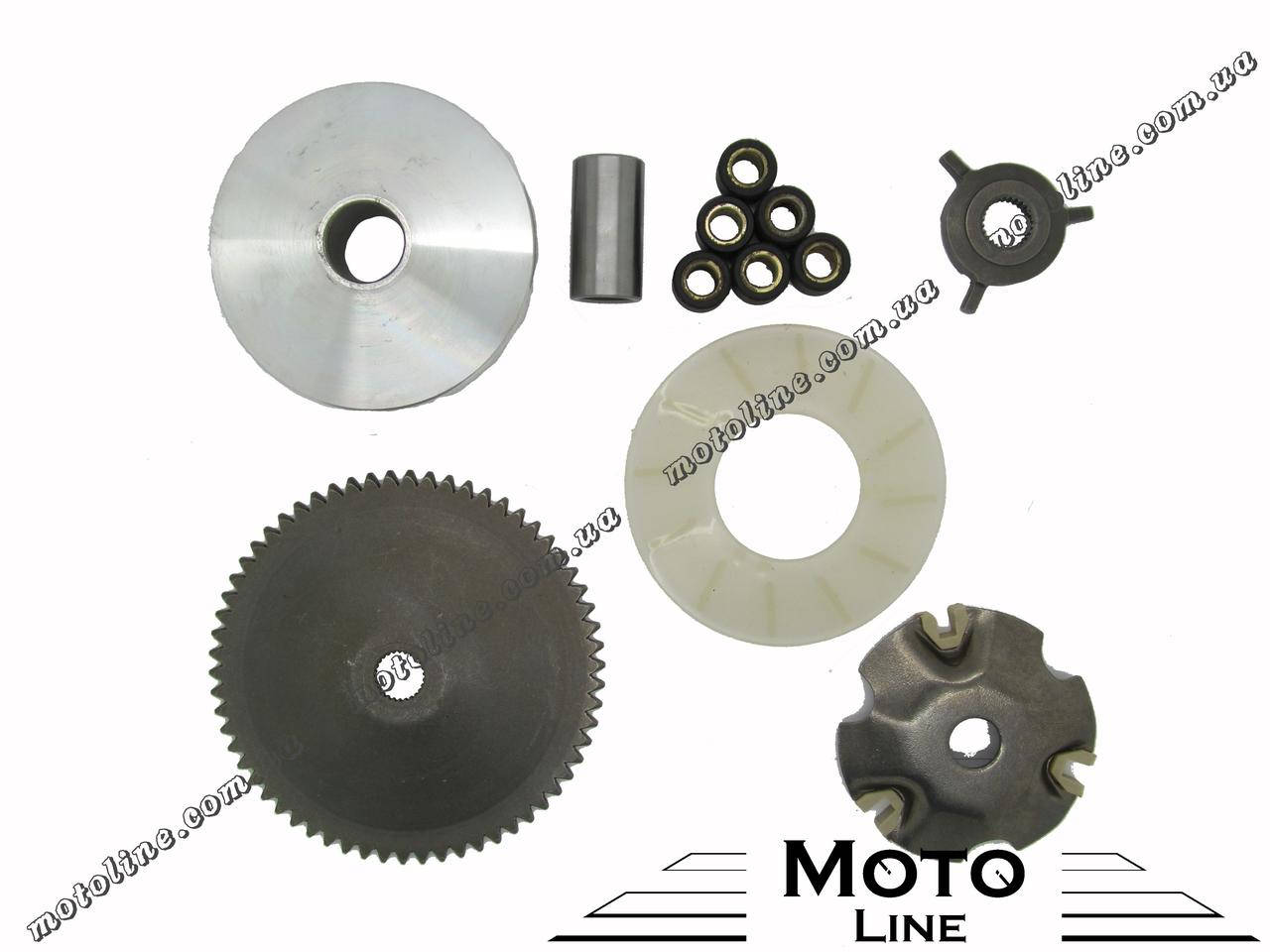 

Вариатор на скутер 4т GY6/139QMB 50-100cc в сборе TATA