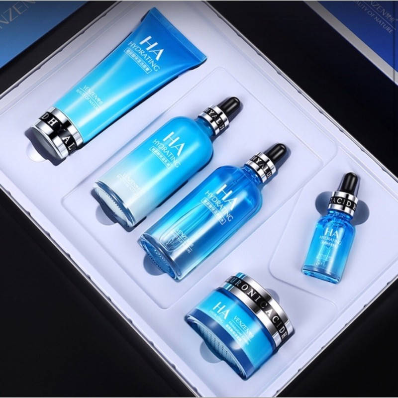 

НАБОР КОСМЕТИКИ С ГИАЛУРОНОВОЙ КИСЛОТОЙ VENZEN HYALURONIC ACID HYDRATING (5 продуктов)