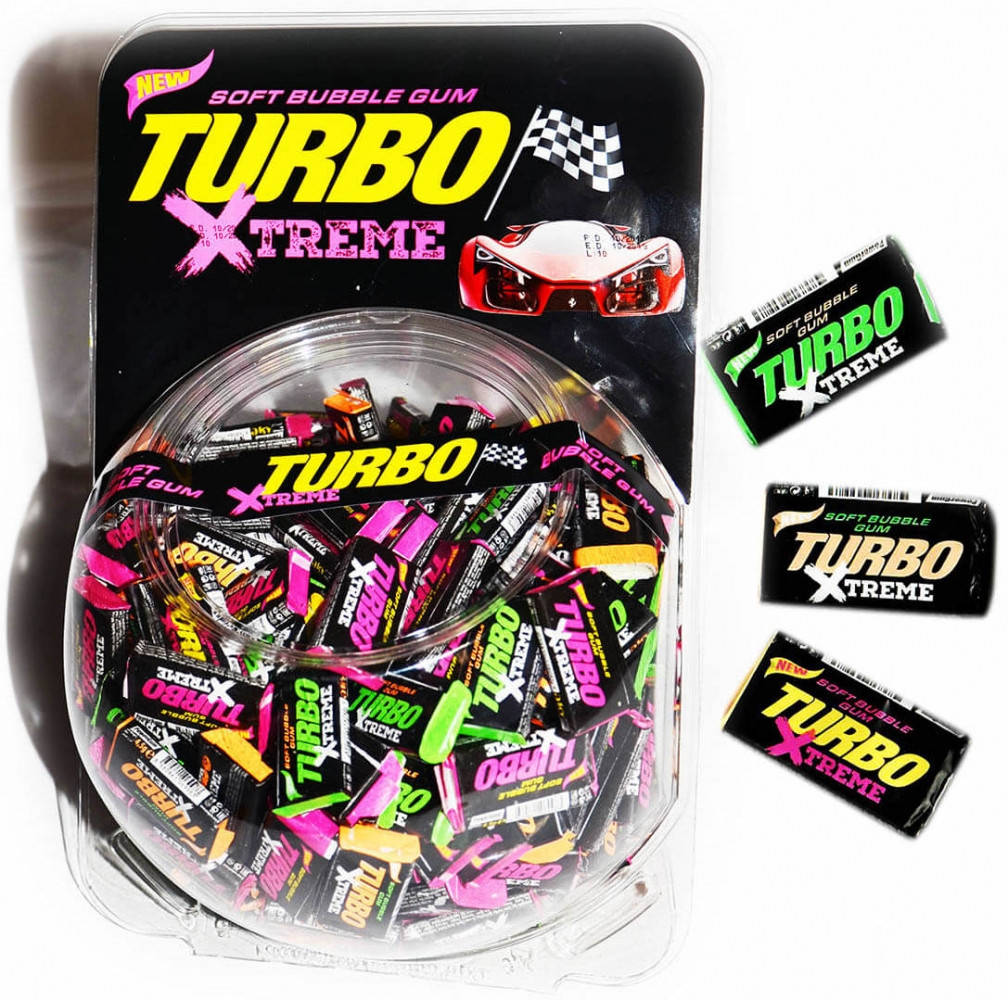 

Жувальна гумка Турбо X-treme банку 4,5 гр., 300 шт.