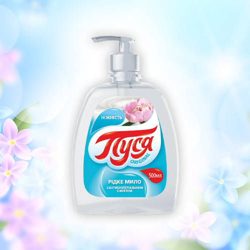 

Жидкое мыло "Нежность" с дозатором - 0.5 л