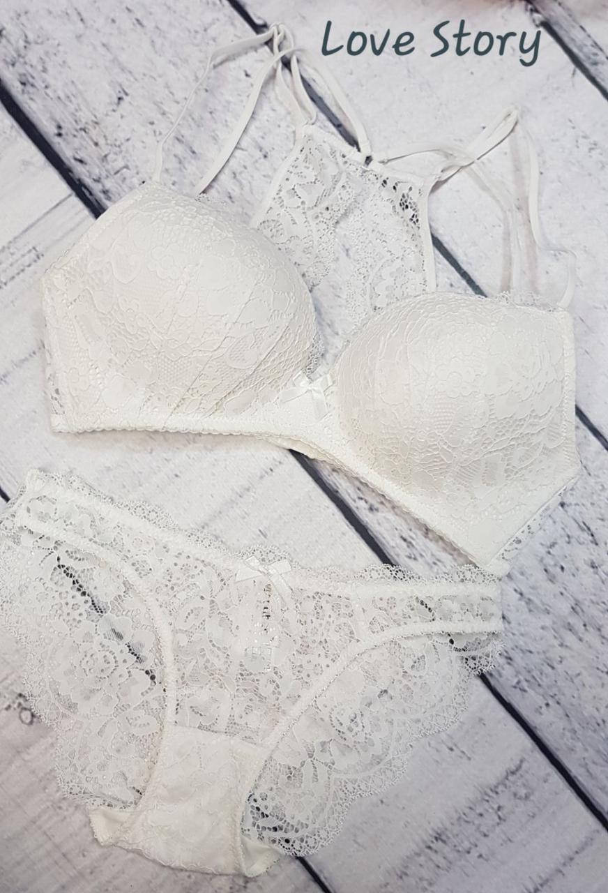 

Комплект жіночої нижньої білизни Mandhari 21766 70B 75B 80B білий, Белый