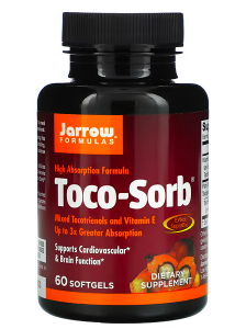 

Jarrow Formulas, Toco-Sorb, смешанные токотриенолы и витамин Е, 60 капсул