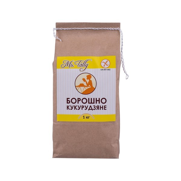 

Борошно кукурудзяне безглютенове 1кг Ms.Tally
