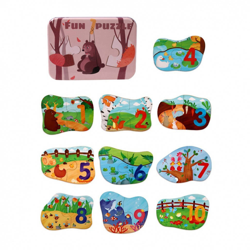 

Деревянная игрушка Пазлы MD 2620 (Медвежонок)