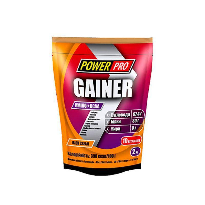 

Гейнер для набора массы Power Pro Gainer (2 кг) павер про irish cream
