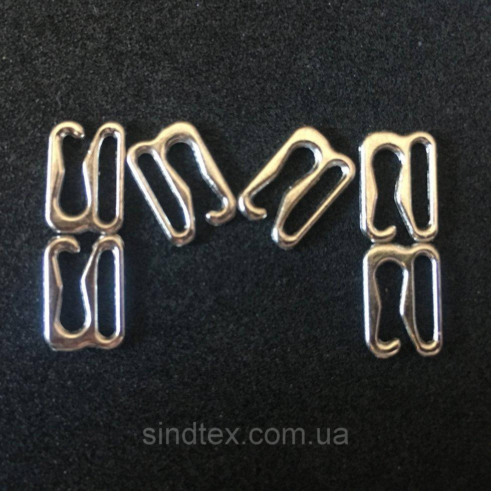 

10 шт. - Серебряный 1 см регулятор (МЕТАЛЛ) для бретелей бюстгальтера (застежка) (БФ-0019)