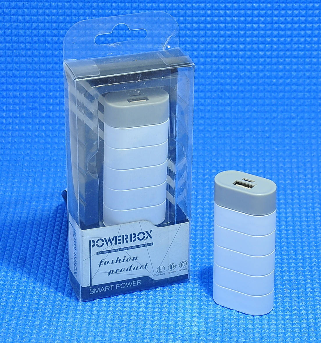 

Портативний зарядний пристрій Power bank 6000 mAh Gray портативная зарядка павер банк