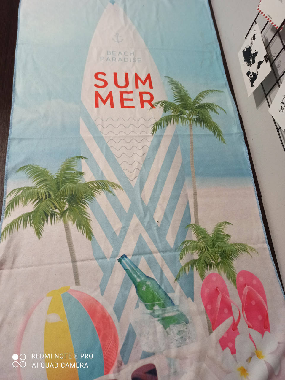 

Полотенце махровое микрофибра (140 * 70) на пляж. море, отдых