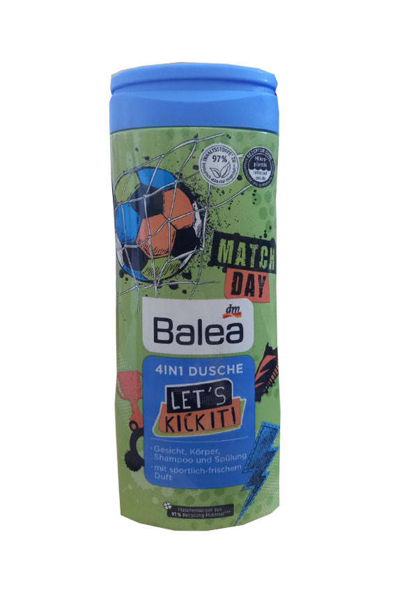 

Balea Duschgel Kids 4in1 Let’s kick it! Детский гель для душа для волос, лица и тела 300 мл