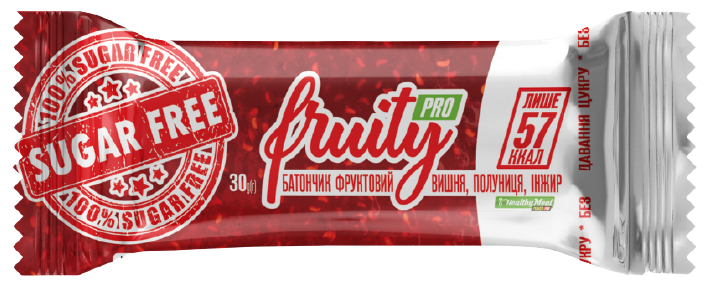 

Фруктовый батончик FRUITY PRO вкус Вишня, Клубника и Инжир (30 грамм)