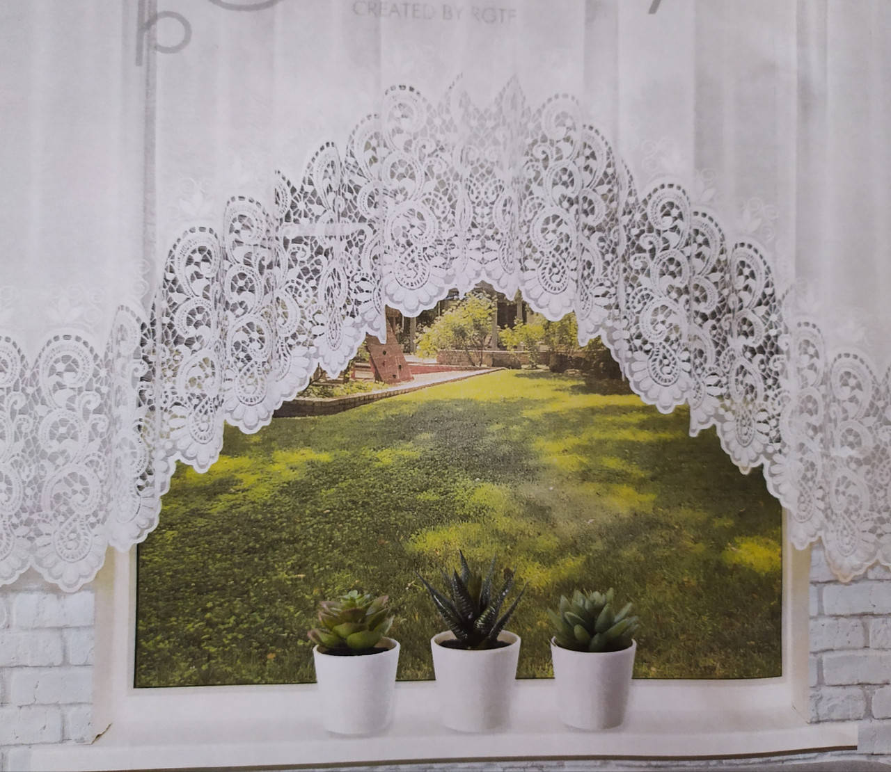 

Готовая штора белая арка на кухню, столовую, корридор, веранду, Белый