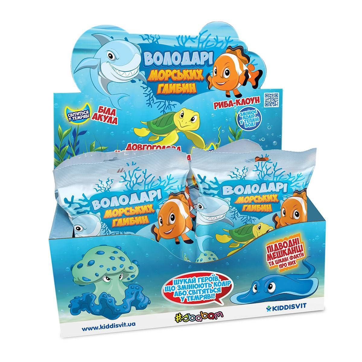 

Стретч-игрушка в виде животного – Властелины морских глубин (12 шт., в дисплее)