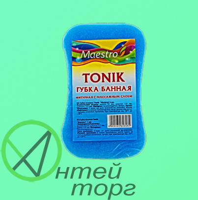 

Губка банна для купання масажна "ТONIK"