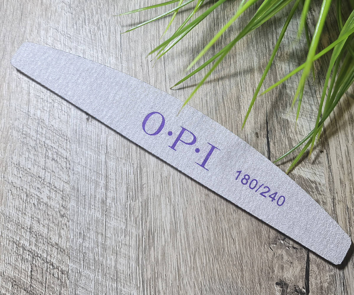 

Пилочка для ногтей лодочка OPI 180/240 гритт, 1шт