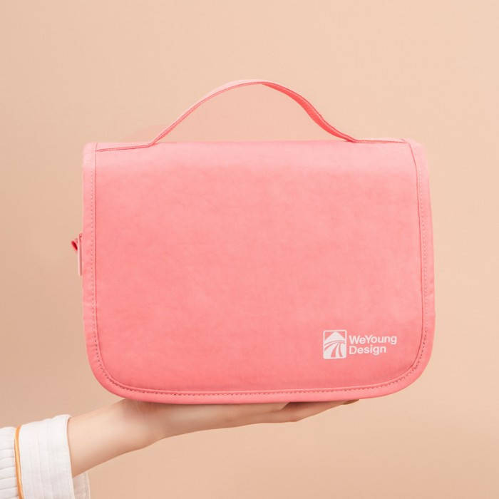 

Косметичка для путешествий прозрачная внутри Design Розовая, Розовый