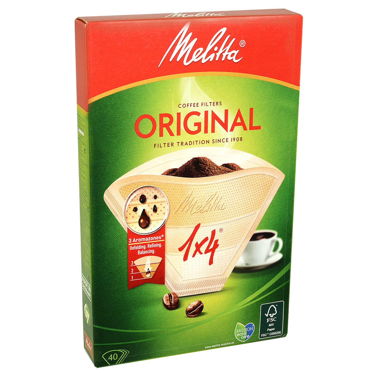 

Фильтр-пакеты для кофе Melitta №4, 40шт/упак 18уп/1ящ
