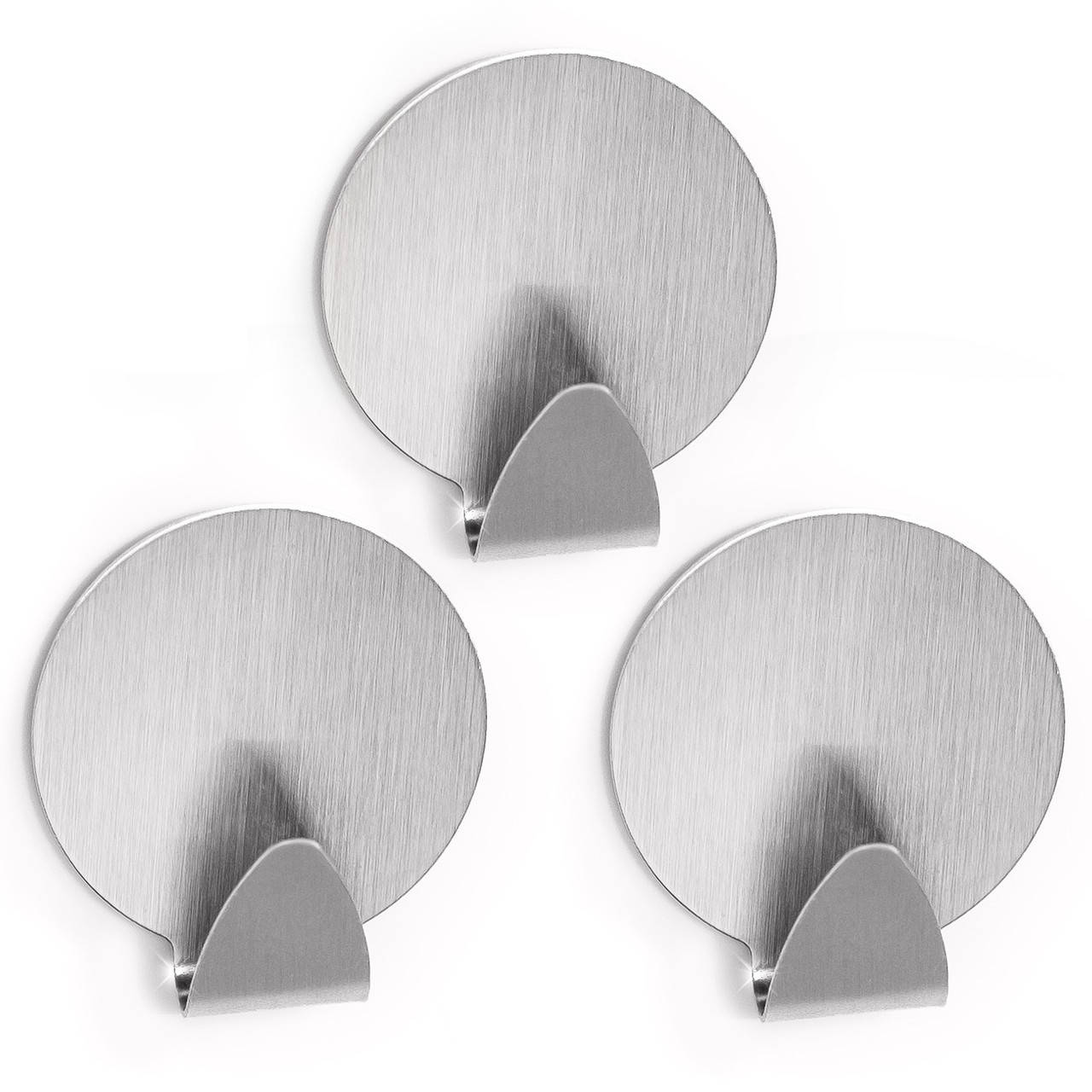 

Самоклеящиеся круглые крючки Tatkraft RUNDA нерж. в, 35 мм, набор 3 шт., вес до 5 кг