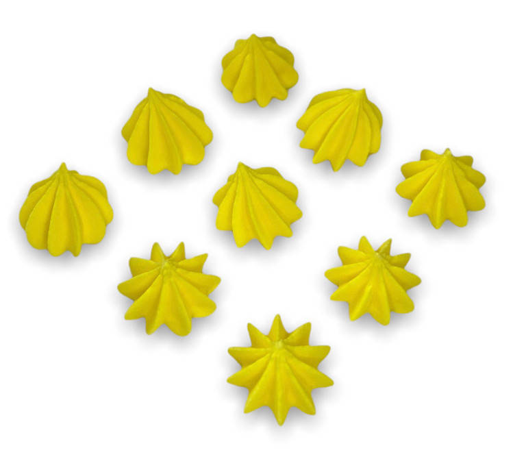 

Цукрова прикраса для кондитерських воробів Безе Желтый