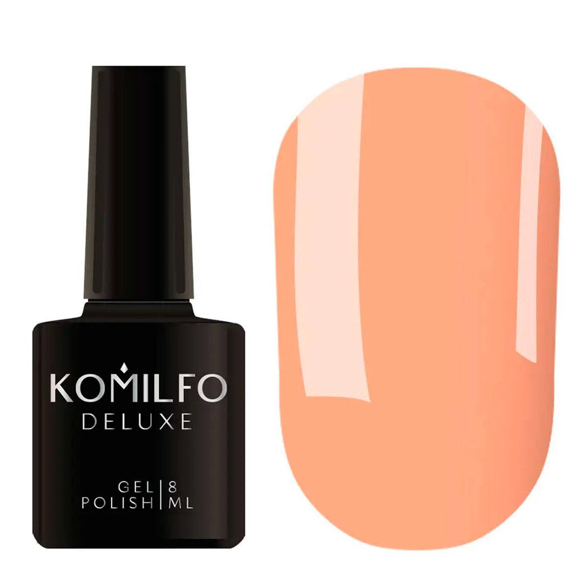 

Гель-лак Komilfo Deluxe Series №D189 (светлый розово-персиковый, неоновый, эмаль), 8 мл