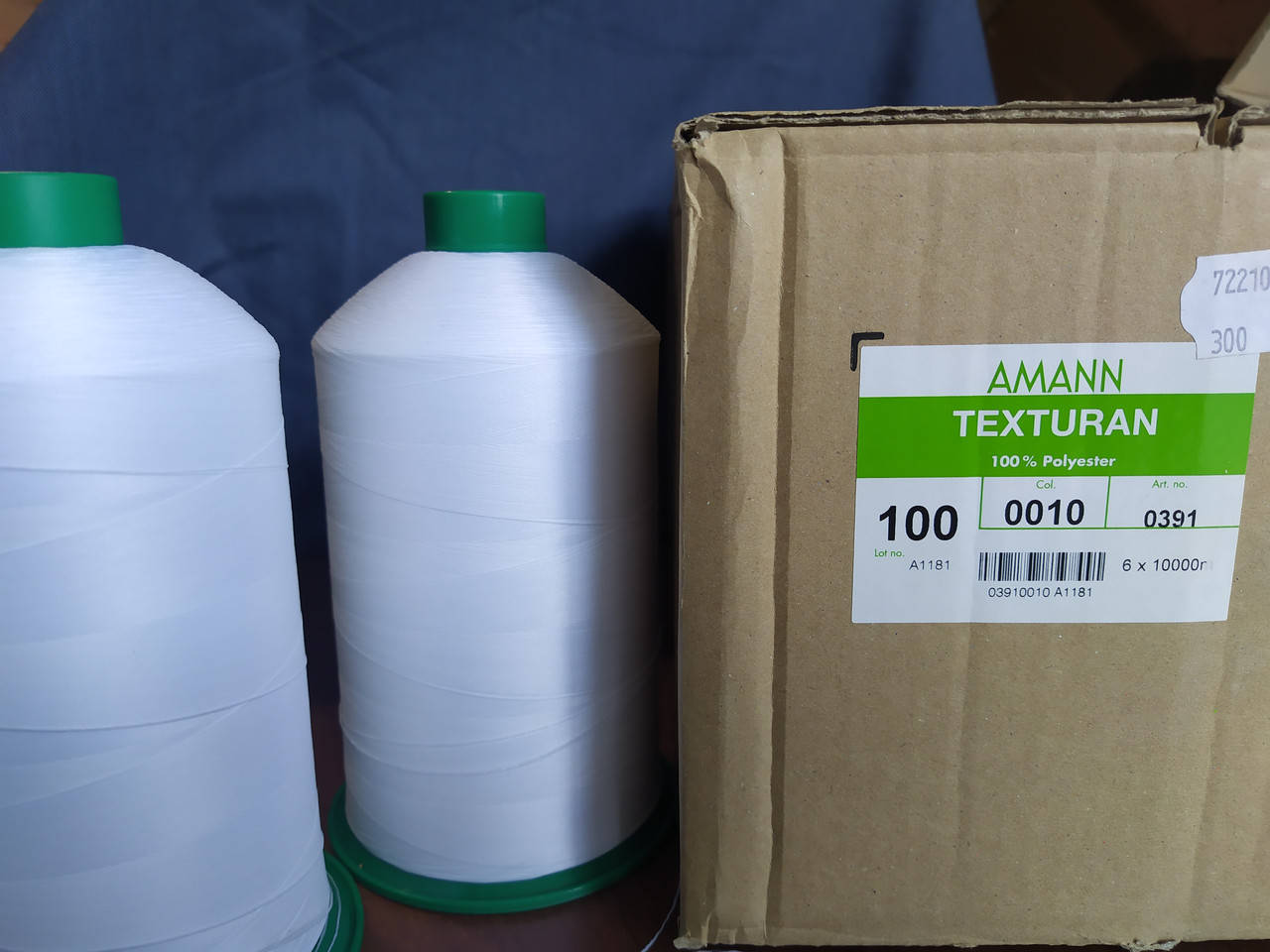 

Нитки AMANN TEXTURAN №100 10000м col 0010 белый цвет текстура(оверлочка)