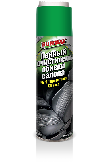 

Runway Пенный очиститель обивки салона 650мл зеленый RW6083