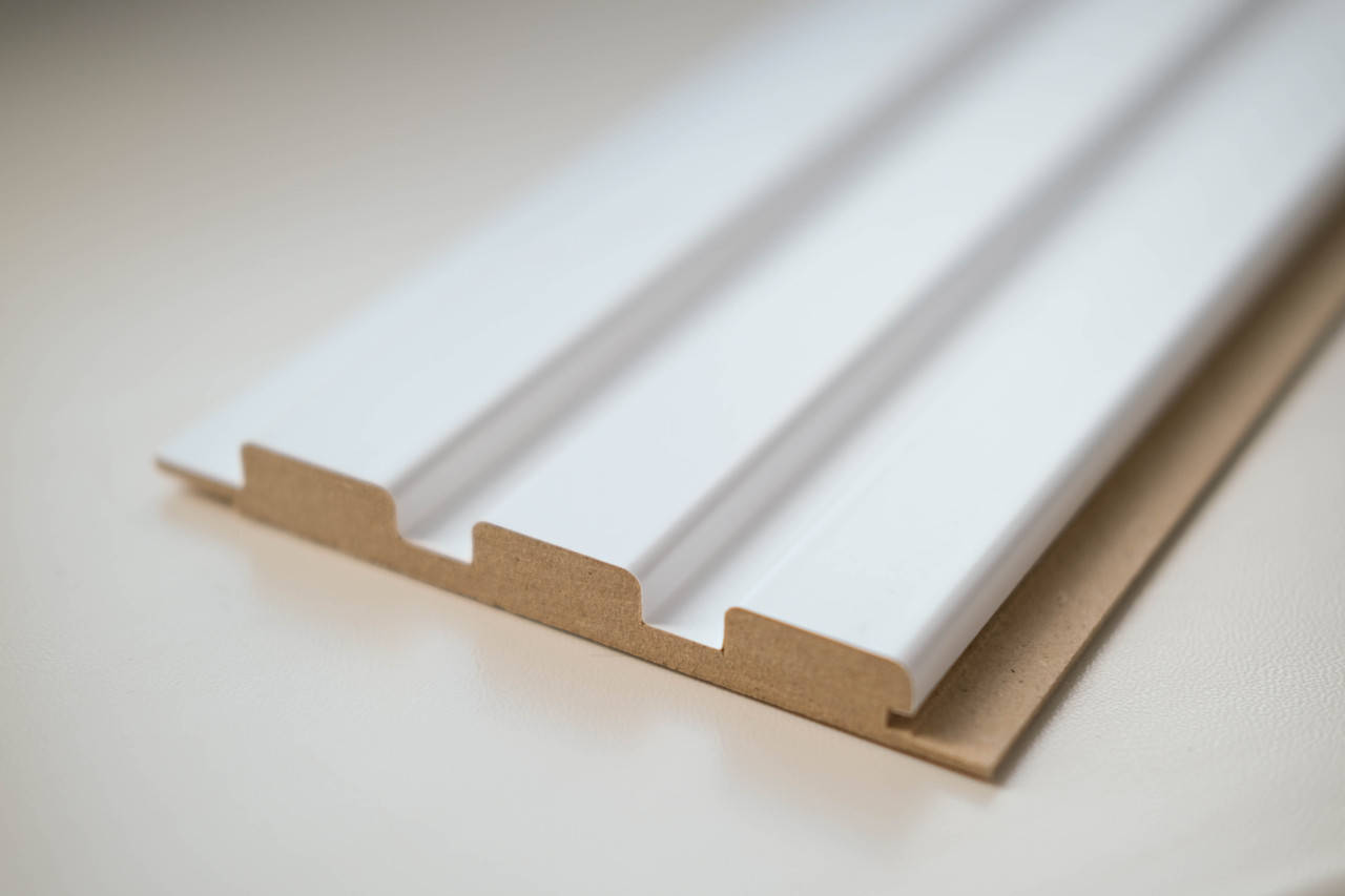 

Стеновые реечные панели Белый