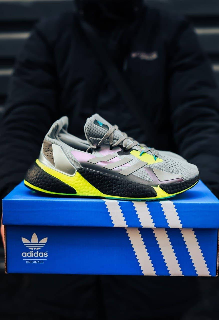 

Мужские кроссовки Аdidas X9000L4 Cool Grey Volt Yellow FW8385, Серый