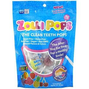 

Zollipops, The Clean Teeth Pops (23-25 шт.), леденцы для чистки зубов