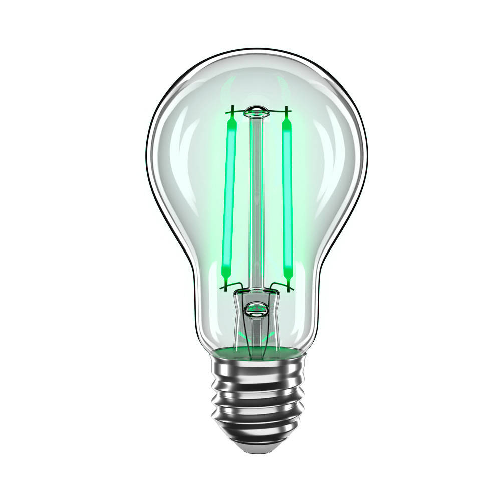 

LED лампа 2W зеленая филаментная VELMAX V-Filament-A60 E27 200Lm