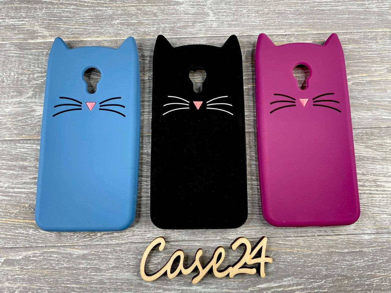 

Резиновый 3D чехол для Meizu M3 (M3 Mini) / M3s Усики (3 цвета) баклажановый