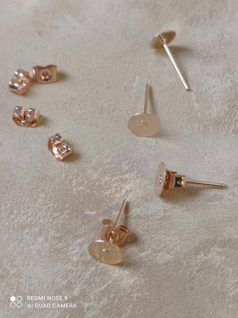 

Швензы нержавейка "Гвоздики" с заглушками 6*13 мм для сережок