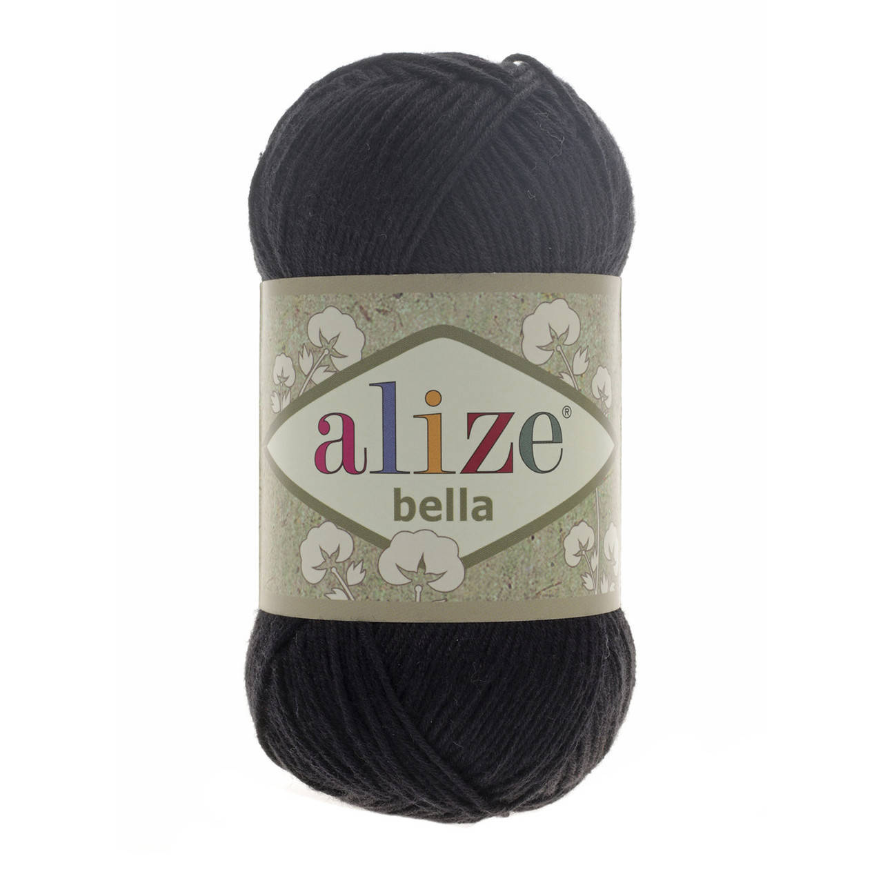 

Alize Bella 100 (Ализе Белла 100) черный № 60 (пряжа хлопок, нитки для вязания)