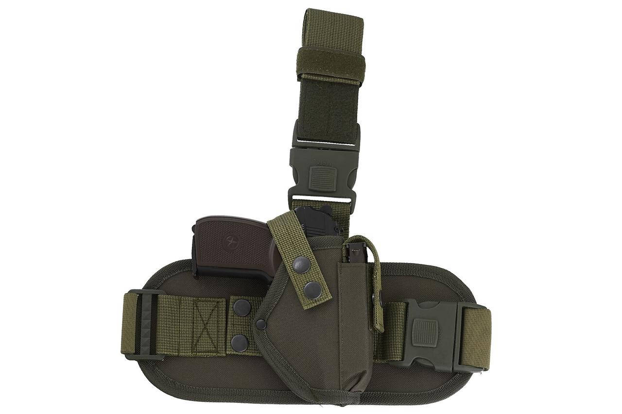 

Кобура для ПМ набедренная с платформой (Cordura 1000D, олива), Оливковый