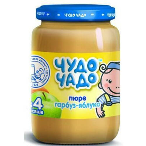 

Пюре Чудо-чадо , 170 г (Стекло) Гарбуз яблуко